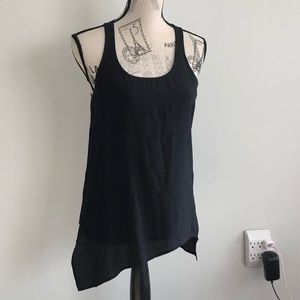 Club Monaco Asymmetrical Silk Tank